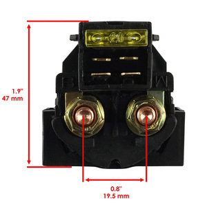 Relais de solénoïde de démarrage pour moto Kawasaki Bayou 220 KLF220 KLF250 88-02, en plastique noir, numéro de pièce 25604 - Product Image 4