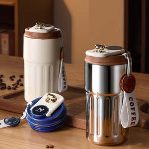 Thiết kế mới đôi tường thông minh du lịch <span class=keywords><strong>Mug</strong></span> thép không gỉ cách nhiệt nhiệt <span class=keywords><strong>Coffe</strong></span> <span class=keywords><strong>Mug</strong></span> với màn hình LED - Product Image 5