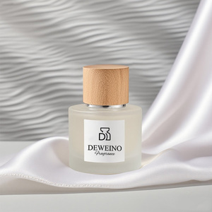 Ưu đãi đặc biệt chai nước hoa rỗng 50ml màu trắng mờ chai nước hoa sang trọng 100mi với bao bì hộp và nắp gỗ - Product Image 3