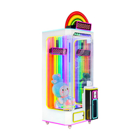 Machine de jeu intelligent 10 secondes avec lecteur de cartes pour la distribution de grands jouets en peluche de luxe dans les zones de jeux pour enfants