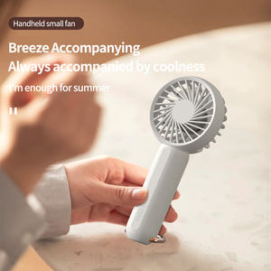 Nouveau mini ventilateur portable rechargeable par USB avec mousqueton extérieur et base pliable, ventilateur de refroidissement haute puissance - Product Image 3