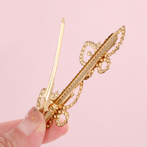 European American Style Alloy Hair <b>Clips</b> With Rhinestones Pearls Bowknot Butterfly Star Flowers Side <b>Clip</b> For Daily Wear - Product Image 4