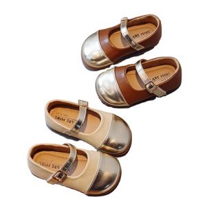 Zapatos de Princesa de Moda para Niñas, Zapatos Mary Jane, Zapatos de Cuero Ligeros Antideslizantes para Niñas - Product Image 1