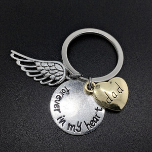 Gioielli commemorativi perdita di memoria della mamma papà padre madre portachiavi per sempre nel mio cuore ricordo portachiavi regalo - Product Image 6