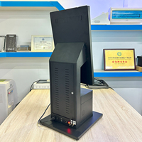 Haute qualité 23.6 "écran tactile de bureau kiosque debout au sol lecteur de codes à barres Scanner de passeport enregistrement interactif en libre-service