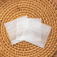 Sachets filtres pliables vides en PLA biodégradable de 7x10cm en fibre de maïs pour thé, café, fleurs séchées