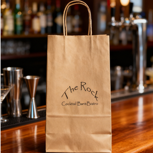 Custom Recyclable Eco-Friendly Brown Kraft Paper <b>Waterproof</b> Reusable Takeaway Bags Matt Lamination Biodegradable for Coffee - Product Image 3