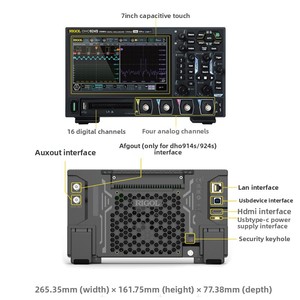 [En stock] Oscilloscope haute résolution 12 bits RIGOL DHO914/924S - Product Image 4