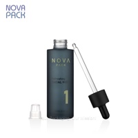 Flacon compte-gouttes vide pour huile capillaire 100 ml, flacon cosmétique en verre noir givré, flacons d'emballage pour sérum avec bouchon compte-gouttes noir mat