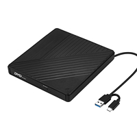 epro 2026 EDD17 External DVD Drive High Speed Transfer USB 3 0 Type-c Slim CD DVD-RW Burner Writer Optical DVD Player