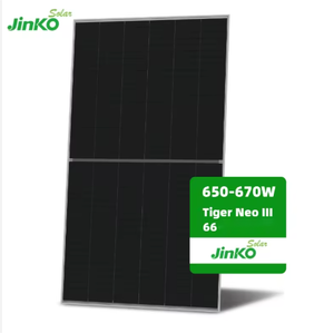 Panneau solaire 670w Tier 1 Jinko 66 L6-BDV 66 OL6-BDV N-Type Mono-cristallin Tiger Neo (TOPCon) Modules photovoltaïques - Product Image 5