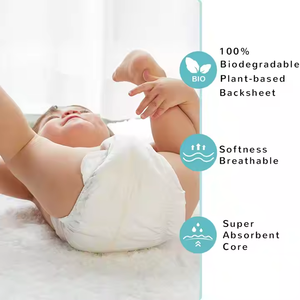 Muestra Gratuita de Pañales Desechables Orgánicos Transpirables con Dibujos Animados para Bebés, Prevención de Fugas 3D, 0.2mm, Súper Delgados, Suaves, Tipo Pantalón de Algodón - Product Image 1