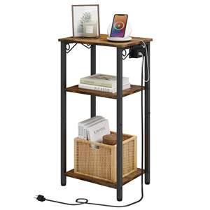 Mesita de noche, mesa auxiliar estrecha, mesa de entrada pequeñ<span class=keywords><strong>a</strong></span> para espacios pequeños, soporte de mesa pequeñ<span class=keywords><strong>a</strong></span>, consola de entrada, pasillo de dormitorio para el hogar - Product Image 1