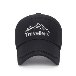 Sombrero de sol informal para exteriores de verano para hombre, nuevo estilo, gorra de béisbol de malla de leopardo con ala extendida, diseño de Montañismo transpirable, venta al por mayor - Product Image 2
