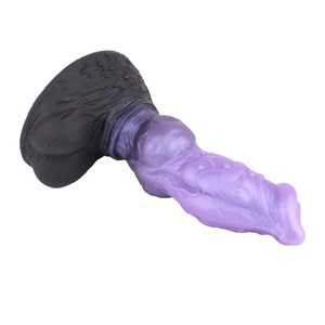 YC-2189 Dildo de silicona de doble capa con forma de lobo monstruoso, enorme plug anal con nudo de perro y ventosa, masajeador de punto G, juguetes sexuales para parejas - Product Image 2