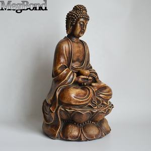 グラスファイバーKWAN YIN主仏像保護ポリレジン仏陀彫刻 - Product Image 4