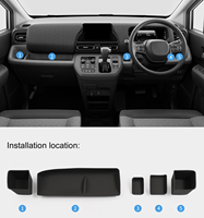 Tapis anti-poussière pour boîte de rangement passager, tapis de protection antidérapant, accessoires intérieurs pour Honda Freed