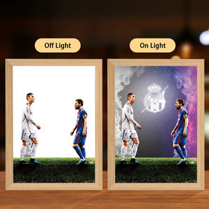 Peinture 4D de Messi, galerie de peinture LED, décoration murale, peinture intelligente, lampe de nuit avec lumières LED, art du football, décoration murale - Product Image 6