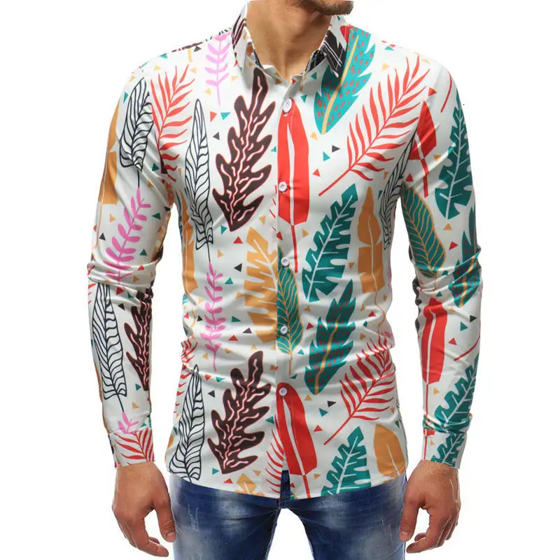 Chemises à manches courtes pour hommes, logo imprimé hawaïen, coupe décontractée, écologique, de haute qualité, mode 2020