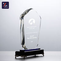 Trofeos de Cristal al por Mayor, Placas Personalizadas con Impresión de Letras, Grabado Personalizado, Estilo Deportivo, Decoración para Bodas