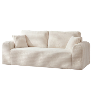 3 Seater Square Corduroy Boneless Light Luxury Modern Couch for Living Room - Product Image 2