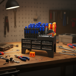 Jeu de tournevis de précision, 116 pièces, support en plastique magnétique avec aimant et démagnétiseur pour outils de réparation DIY - Product Image 2