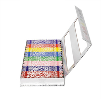 Caja Metálica Plateada para Lima de Uñas con Diseño de Piel de Pez, Juego de Manicura de 8 Piezas, Empaque de Exhibición