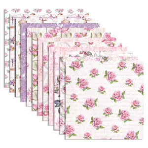 WW138 rose Rose motif Scrapbook <span class=keywords><strong>papier</strong></span> <span class=keywords><strong>printemps</strong></span> Floral bricolage artisanat <span class=keywords><strong>papier</strong></span> pour filles anniversaire fête de mariage fond décors - Product Image 4
