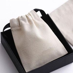 Customize Canvas <b>Drawstring</b> <b>Pouches</b> Eco-friendly Gift Packaging Bag 100%Organic Muslin Cotton <b>Pouch</b> With Silk Ribbon - Product Image 4