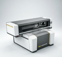 Nouvelle imprimante à plat numérique semi-automatique à jet d'encre UV Ricoh HC-7151 pour l'impression de papier d'emballage cosmétique 1200 dpi