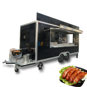 Good Quality Towable Food Trucks Mobile <b>Bbq</b> Stocked Food Trailers Fully Equipped Food Cart Vending Kiosk for Sale - Product Image 1