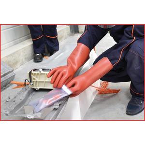 KS TOOLS Gant de protection d'électricien avec protection mécanique et thermique, taille 12, classe 4, rouge - Product Image 3