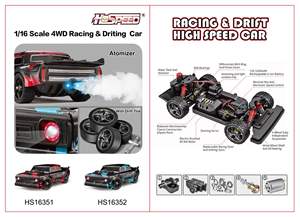 1/16 4WD 2.4G radiocommande châssis tout métal RC haute vitesse dérive voiture de course pneus de course télécommande jouets camions 36 KM/H - Product Image 4