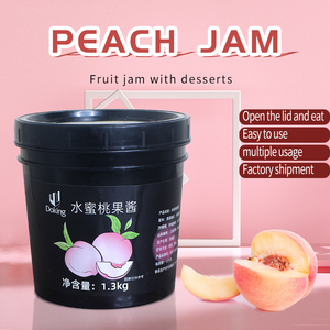 Factory Wholesale OEM Quality Milk <strong>Tea</strong> Material Special Bubble <strong>Tea</strong> Ingredients Boba Beverage Fruit <strong>Granules</strong> Jam Fresh <strong>Peach</strong> Jam - Product Image 3