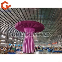 Champignon gonflable géant Eclairage LED coloré Champignon gonflable pour événements Décoration de scène
