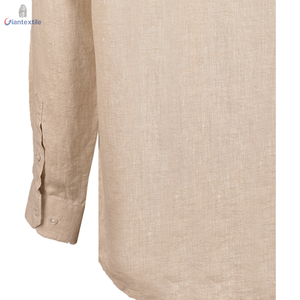 <span class=keywords><strong>Camicia</strong></span> Casual da <span class=keywords><strong>Uomo</strong></span> in Puro <span class=keywords><strong>Lino</strong></span> Popeline <span class=keywords><strong>Beige</strong></span>, Manica Lunga, Traspirante, Antirughe, per Vacanze, Vendita Calda - Product Image 5