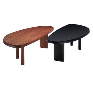Oval <b>Solid</b> <b>Wood</b> Dining <b>Table</b> Nordic Minimalist Style Multipurpose Office Meeting <b>Table</b> - Product Image 5