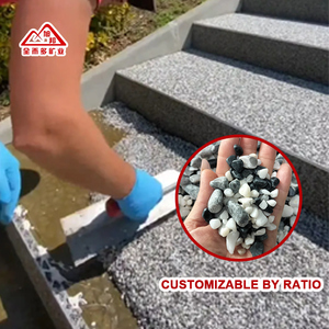 <span class=keywords><strong>Gravier</strong></span> naturel lavé <span class=keywords><strong>décoratif</strong></span> gris noir, petites pierres pour pavage de jardin et décoration de sol paysager - Product Image 2