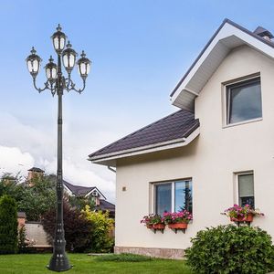 Farola impermeable al aire libre IP65 al por mayor 2-5M poste alto estilo europeo retro lámpara de paisaje al aire libre para jardín o villa - Product Image 4