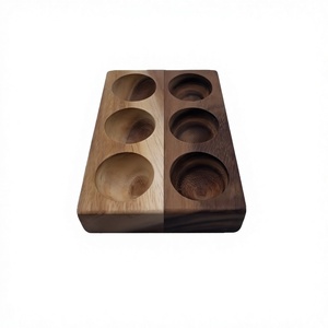 Porte-œufs et support en bois de dernière génération pour accessoires de table, articles de cuisine de qualité supérieure, rangement pour œufs - Product Image 1
