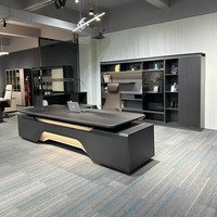 JINS Boss Table de bureau avec tiroirs Bureaux élégants de luxe Ensemble de meubles de bureau