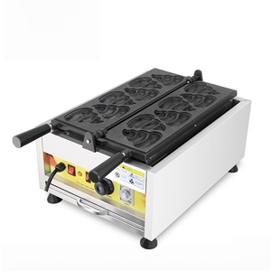 Elektrikli Hayvan Şekilli Waffle Makinesi, Ayı, Panda ve Timsah Şekilli Waffle'lar için Özel Waffle Makinesi - Product Image 5