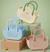 Panier de Douche Rectangulaire en Plastique, Égouttoir de Bain Portable, Rangement pour Lavabo, Idéal pour Dortoirs Étudiants, Design Moderne et Minimaliste