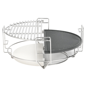 <span class=keywords><strong>SEB</strong></span> KAMADOBB Grill Kamado Grill Outdoor Nouveaux accessoires <span class=keywords><strong>de</strong></span> barbecue Deluxe Divide Conquer Système <span class=keywords><strong>de</strong></span> <span class=keywords><strong>cuisson</strong></span> adapté pour Kamado 21 pouces - Product Image 2