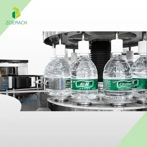 Karbonat içecek şişe su içecek PET HDPE cam şişe lineer tip OPP etiketleme makinesi