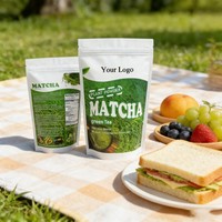 Poudre de matcha rose personnalisée, poudre de fruit du dragon rouge, poudre de betterave, poudre de matcha rose