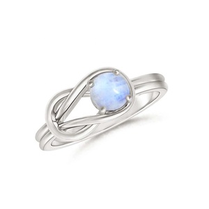 Conception Unique prix de gros boutique en ligne argent Sterling 925 naturel pierre de lune arc-en-ciel bague de créateur bijoux pour femmes cadeaux fins - Product Image 4