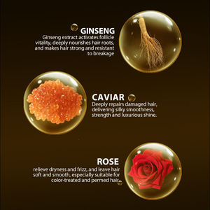Sérum capillaire Greenlem GOLDEN CAVIAR, contrôle des frisottis, restaure la brillance des cheveux - Product Image 5