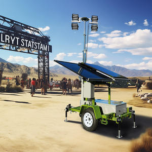 निर्माण स्थल के लिए सौर पोर्टेबल लाइट टॉवर. तेजी से तैनाती और 360 ° समायोज्य प्रकाश | एंटी-टिप डिजाइन - Product Image 5