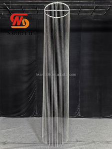 SMOOTH Luxury Wedding <b>Ceiling</b> Decoration Crystal Bead Curtain Hanging Ornament For Banquet Hall Hotel Wedding <b>Ceiling</b> Pendant - Product Image 2